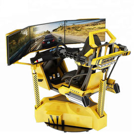 3 Screen VR Race Car Simulator 2.6*1.7*1.9m Electric 3D Motion Platform