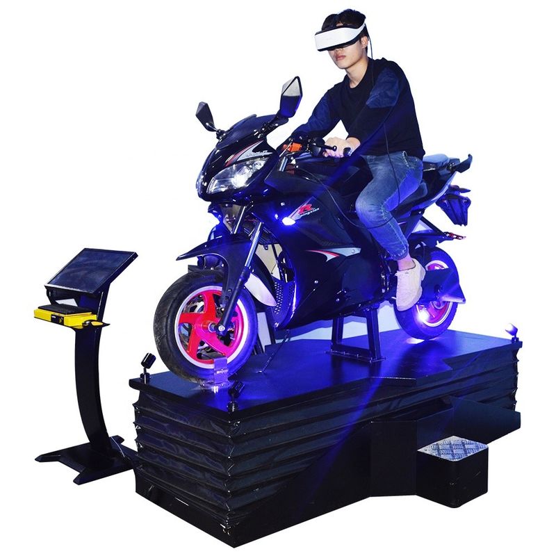 1000W Virtual Reality Motorcycle Simulator 3 DOF Electric Dynamic Platform