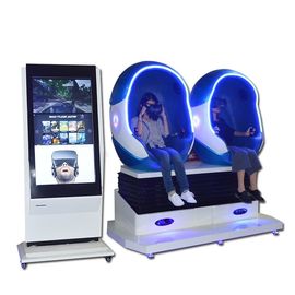 360 Degree 9D Egg VR Cinema Game Machine 2 Seats 22 Inch Screen 4.2m² Occupied Area