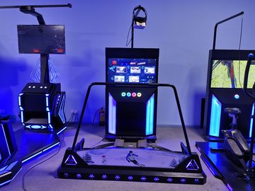 Theme Park VR Arcade Machines Ski Driving Simulator Electric Dynamic Platform