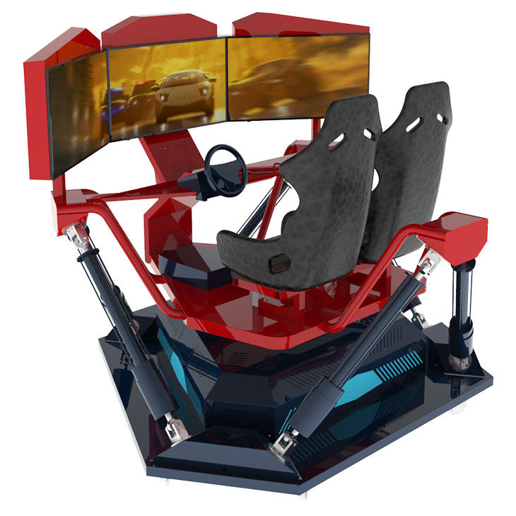 3 / 4 / 6 Dof Virtual Reality Car Racing Simulator 40 Inch Hd Monitor Screen