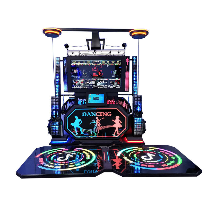 Fiberglass VR Dance Game 1100*1580*1200mm Multiplayer For Theme Park